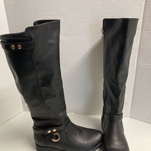 MONTANA BAMBOO, 17”,Side Zip Black Riding Boots,6‎ - Picture 12 of 14